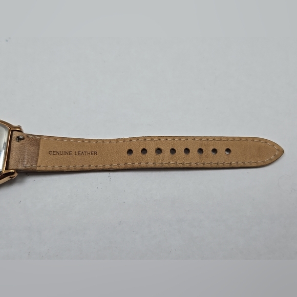 Fossil Wallace ES3108 Womens Rose Gold Tonneau Crystal Quartz Watch New Battery - Picture 10 of 11